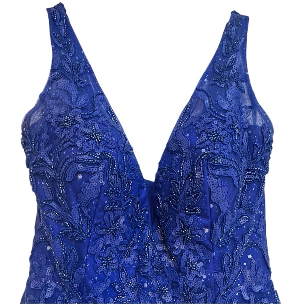 Elegant Blue Prom Dress - Picture 8 of 8